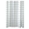 White Checkered PEVA Bathroom Shower Curtain Waterproof Shower Curtain Bathroom Decoration, 71x71inch