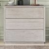 Modern Style Soild Wood 3-Drawer Chest for Bedroom; Living Room; Stone Gray