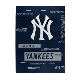 YANKEES OFFICIAL MLB "Digitize" Raschel Throw Blanket;  60" x 80"