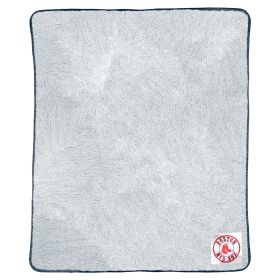 Red Sox OFFICIAL MLB Two-Tone Sherpa Throw Blanket;  50" x 60"