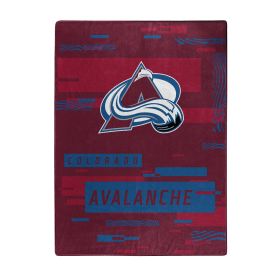 Avalanche OFFICIAL NHL "Digitize" Raschel Throw Blanket;  60" x 80"