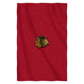 Blackhawks OFFICIAL NHL "Dominate" Sweatshirt Throw Blanket;  54" x 84"