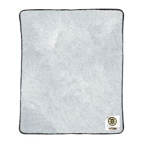 Bruins OFFICIAL NHL Two-Tone Sherpa Throw Blanket;  50" x 60"