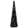 vidaXL Pop-up Artificial Christmas Tree Black 6 ft PET