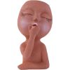 1pc Funny Figure Flower Pot; Resin Flying Kiss Girl Planters Vase Tabletop Decoration; For Indoor Outdoor Garden Home Decor