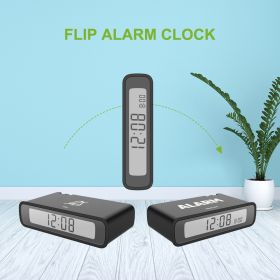 FLIP ALARM CLOCK digital clocks (Color: Black)